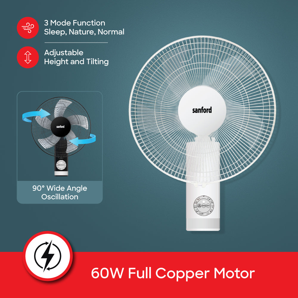 Sanford 16 inch Wall Mount Fan | SF931WFN - buysanford