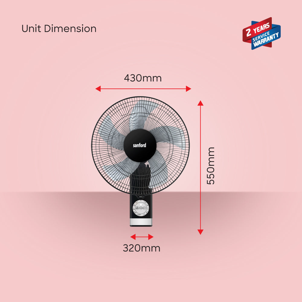 Sanford 16 inch Wall Mount Fan | SF931WFN - buysanford