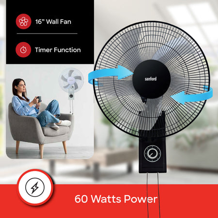 Sanford 16 inch Wall Mount Fan | SF932WFN - buysanford
