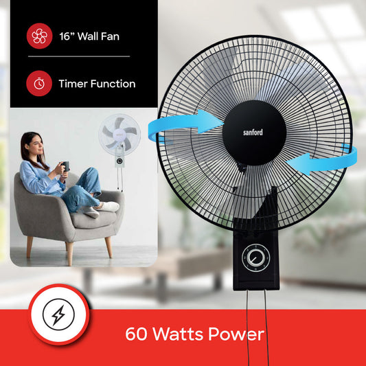 Sanford 16 inch Wall Mount Fan | SF932WFN - buysanford