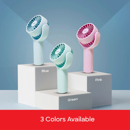 rechargeable hand fan tilt head 3 speed led display sanford 5