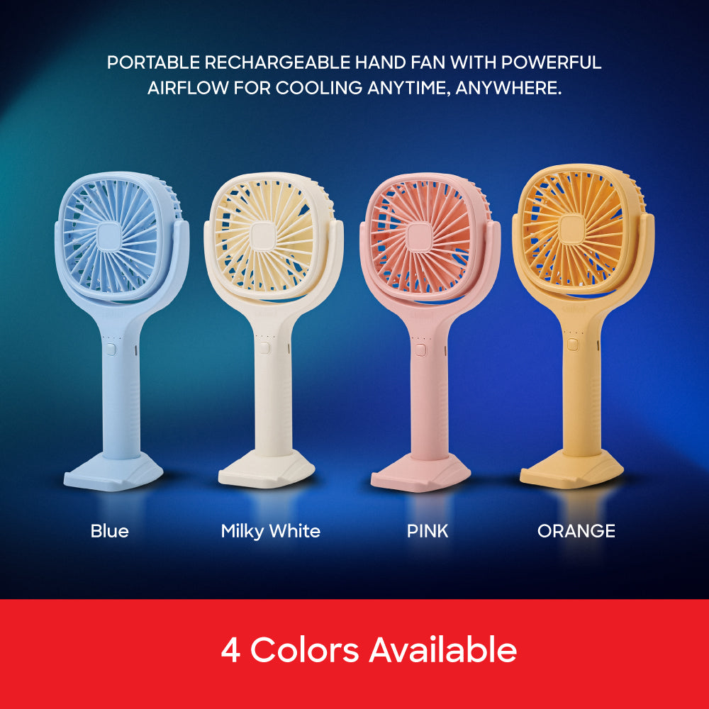 Sanford Rechargeable Hand Fan Combo Pack | 3 Models with Brushless Motors, USB-C Charging & Phone Holder Options - buysanford