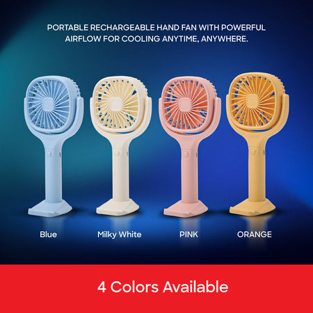 Sanford Rechargeable Hand Fan Combo Pack | 3 Models with Brushless Motors, USB-C Charging & Phone Holder Options - buysanford