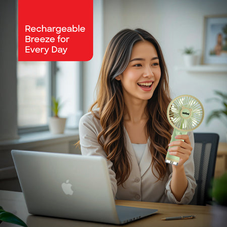 Portable hand fan SF949HFN with USB Type-C charging compact personal cooling