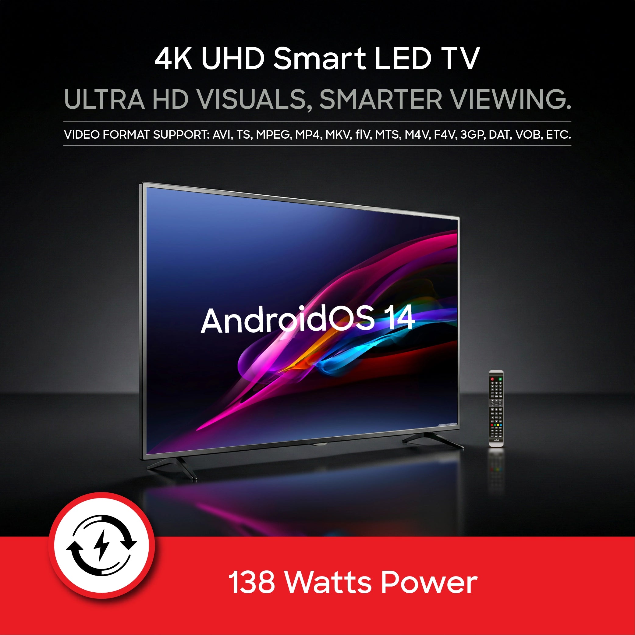 Sanford 55 Inch 4K UHD Smart LED TV With Android OS - SF9510LED - buysanford