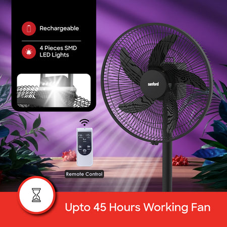 Sanford  16 inch Rechargeable Multi-functional Stand Fan | SF965RTF - buysanford