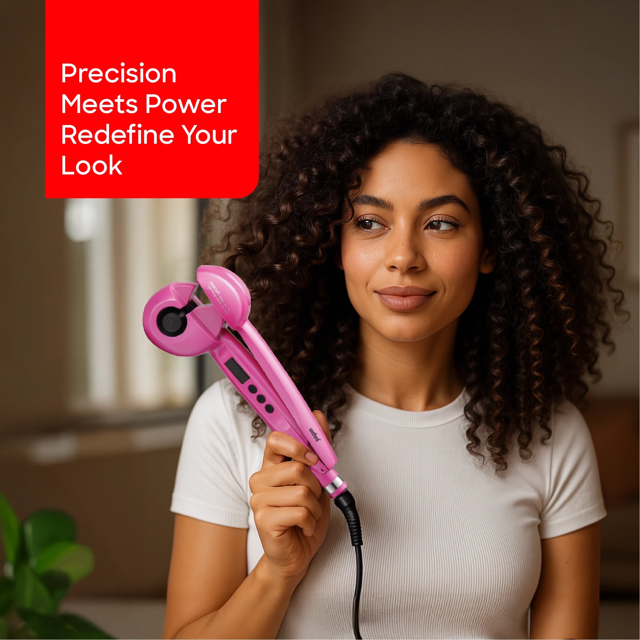 automatic hair curler lcd display dual curl direction sanford 2