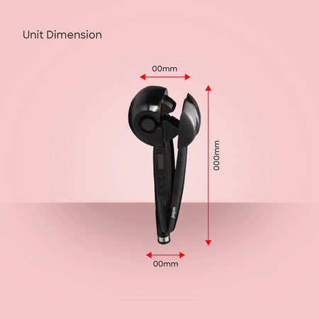 automatic hair curler lcd display dual curl direction sanford 6