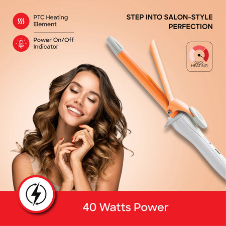 hair curler ceramic coated plates 200C frizz free stylin sanford 3