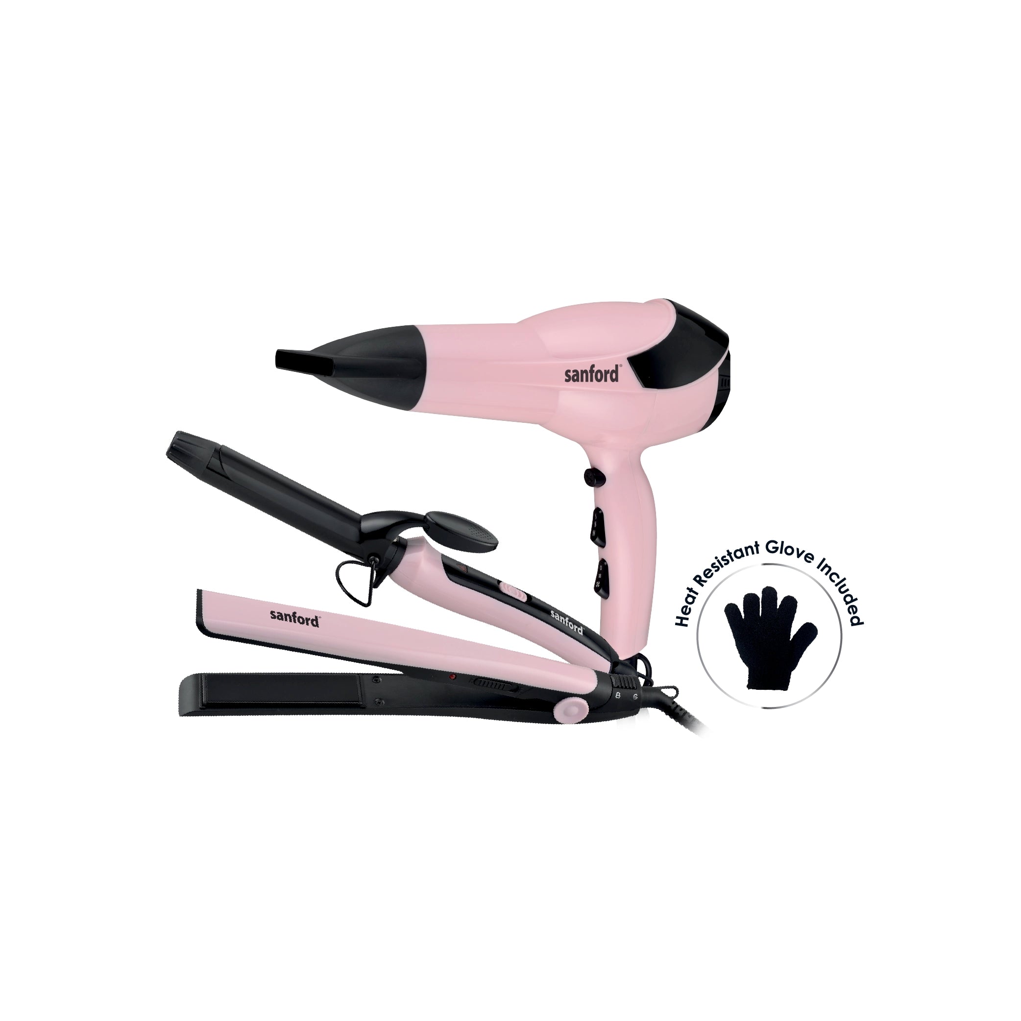 hair care combo 4 in 1 dryer curler straightener sanford 1