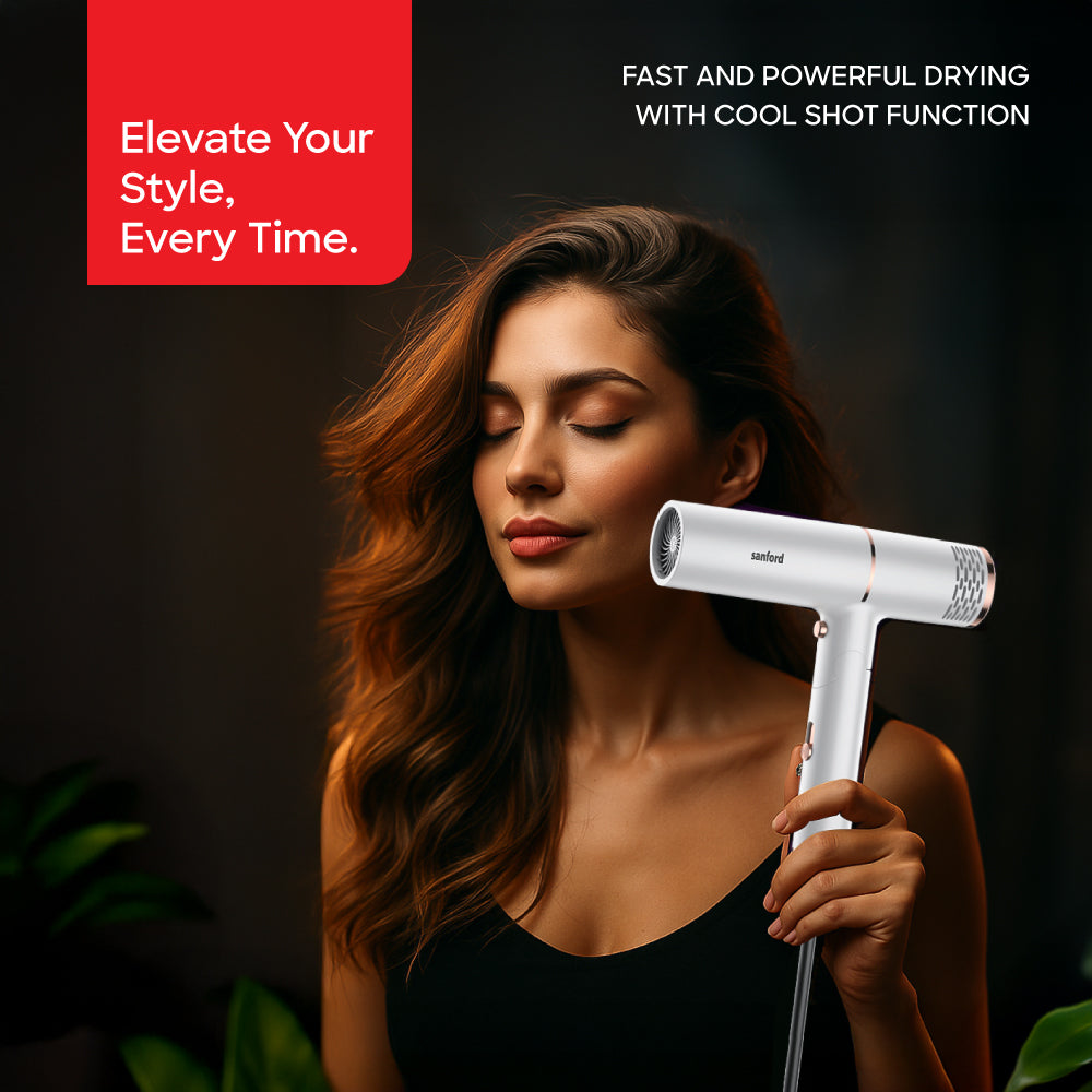 Sanford 2200W Foldable Hair Dryer – 2‑Speed, 3‑Heat setting | SF9678HD - buysanford