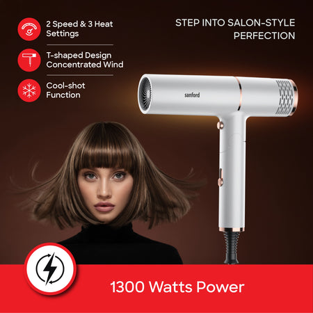 hair dryer 2200W cool shot foldable design sanford 3