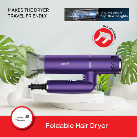 hair dryer 2200W cool shot foldable design sanford 4