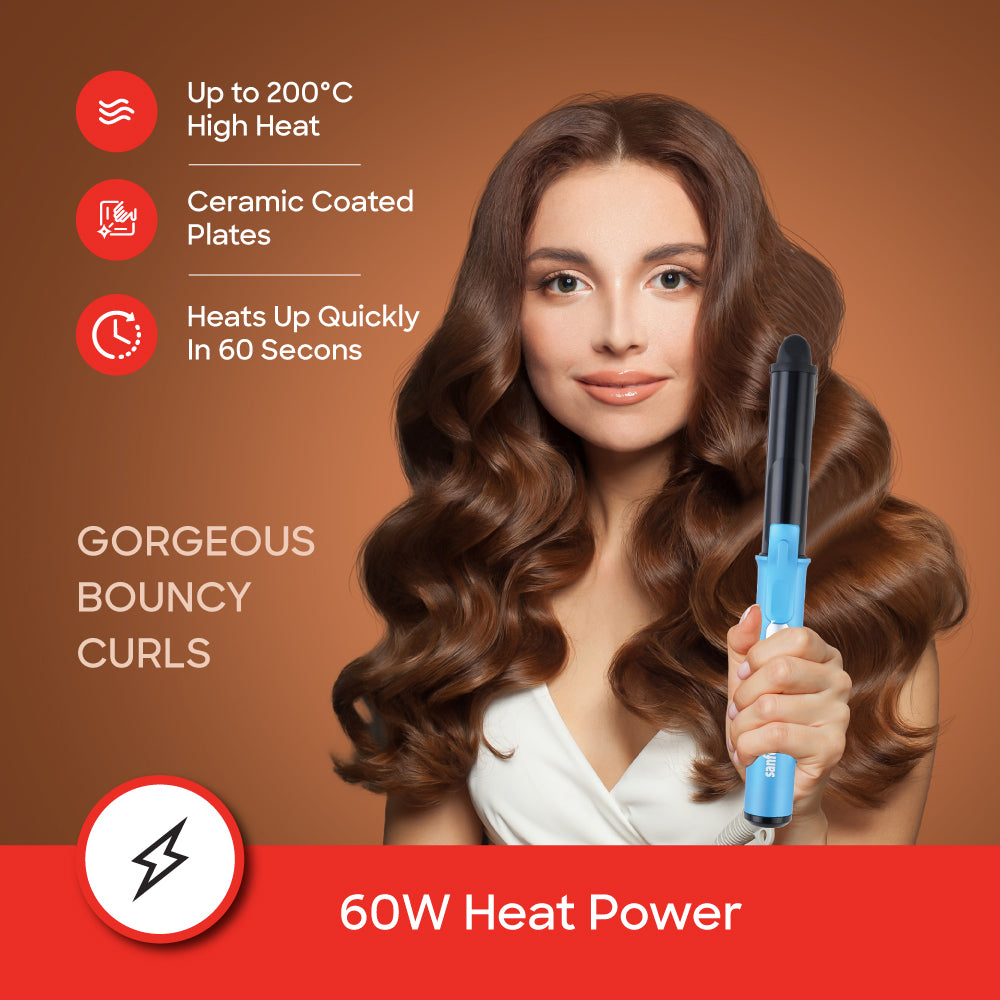 Sanford 5-in-1 Hair Styling Set | 2000W Hair Dryer + 2-in-1 Straightener & Curler | Cool Shot | Ceramic Plates - buysanford