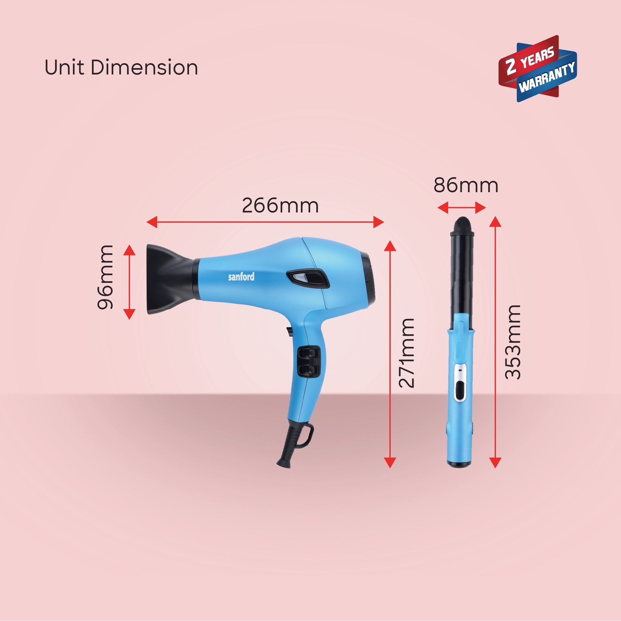 hair care combo 5 in 1 dryer curler straightener brush sanford 6