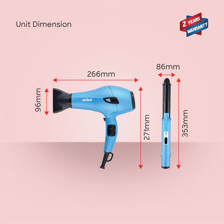 hair care combo 5 in 1 dryer curler straightener brush sanford 6
