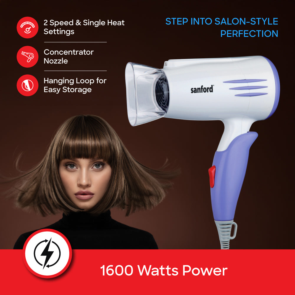 Sanford Compact Foldable Hair Dryer | SF9680HD - buysanford
