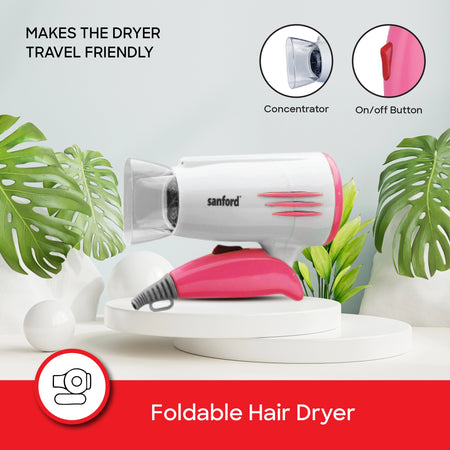 hair dryer 2200W cool shot foldable design 1600W sanford 4