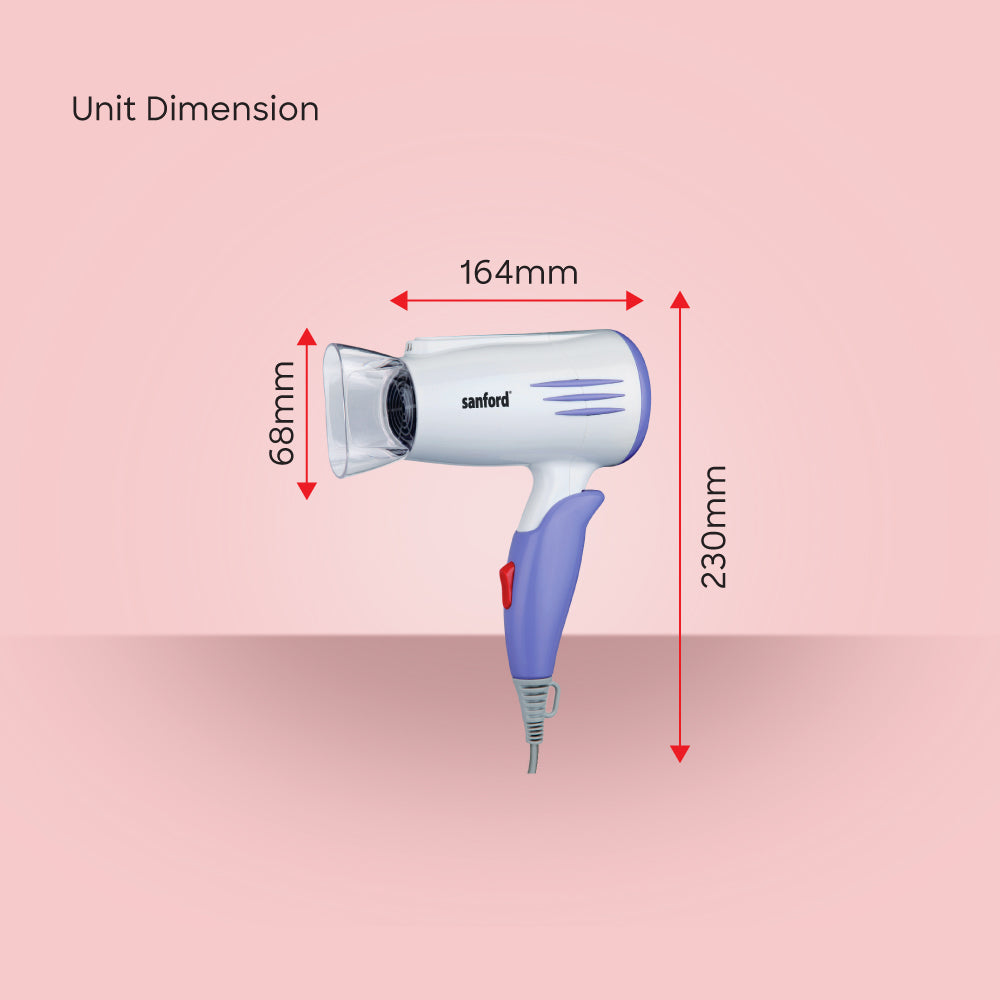 Sanford Compact Foldable Hair Dryer | SF9680HD - buysanford
