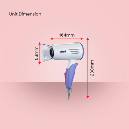 hair dryer 2200W cool shot foldable design 1600W sanford 6