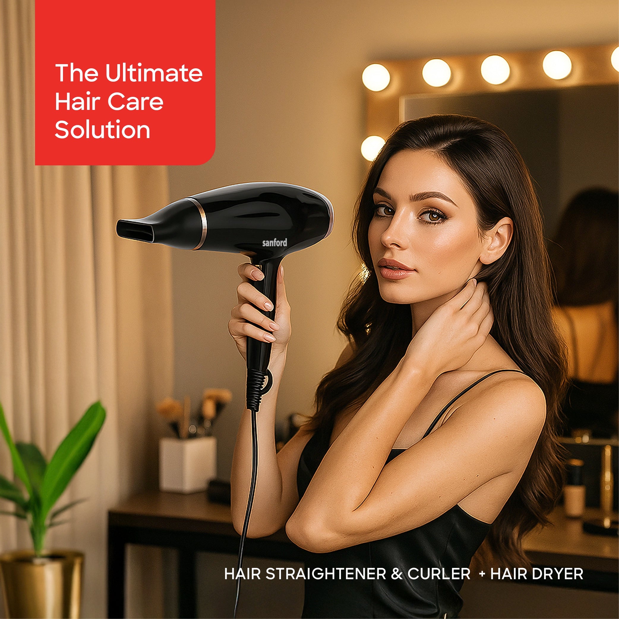 hair care combo 4 in 1 dryer curler straightener styling kit sanford 2
