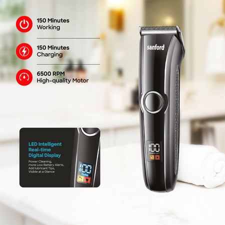 hair trimmer u blade led display type c charging sanford 3