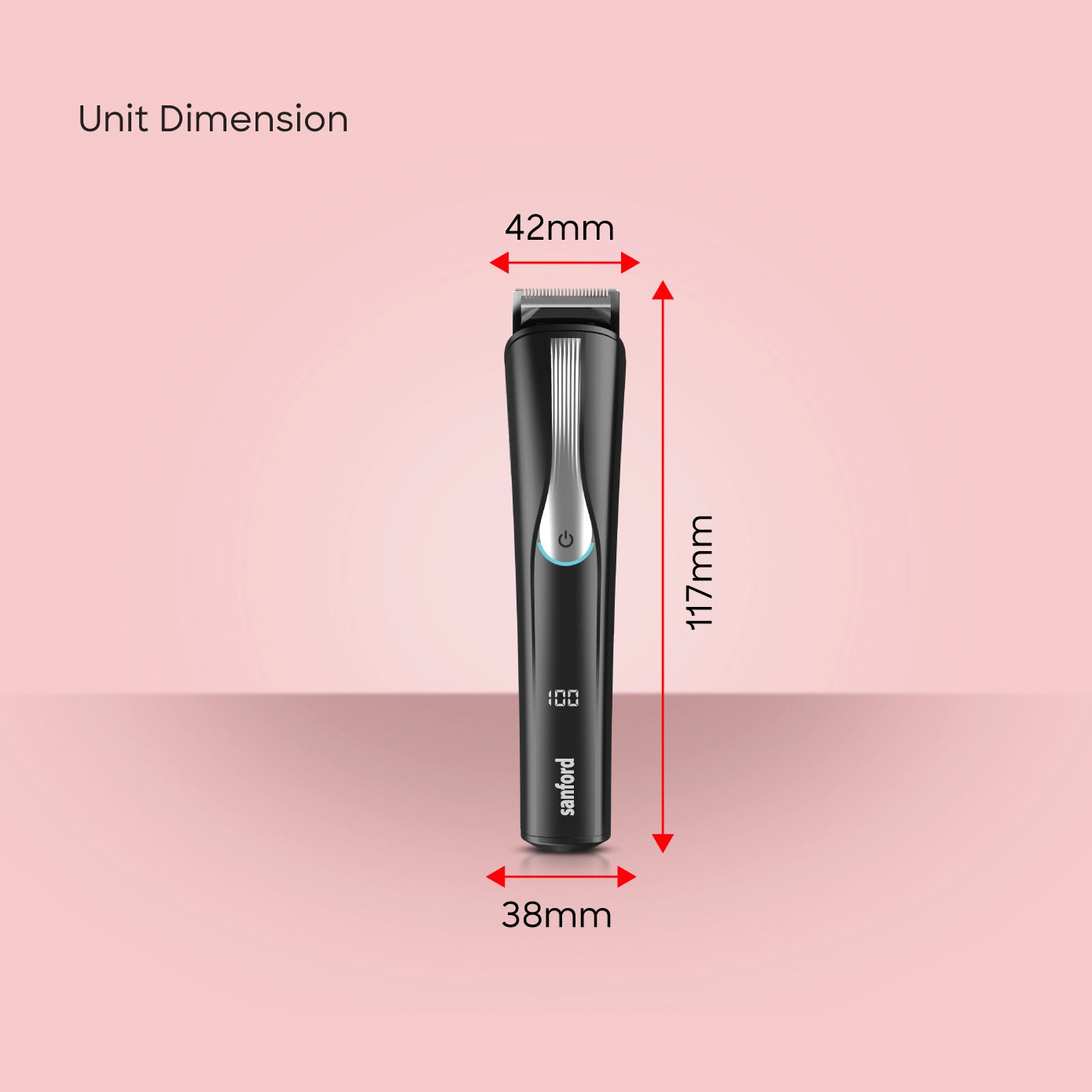 grooming kit 14 in 1 led display type c charging sanford 6
