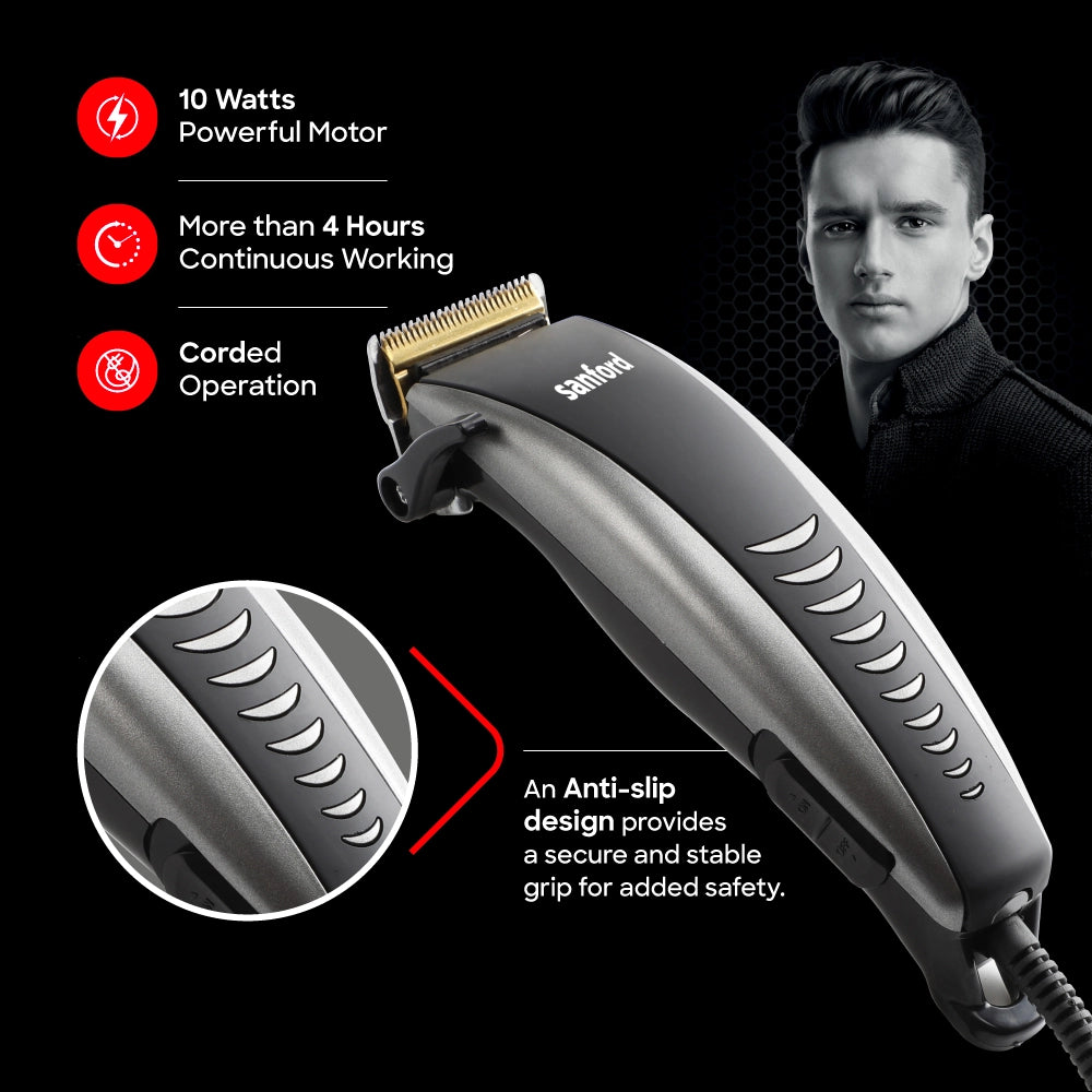 hair clipper titanium blade 4 comb settings sanford 3