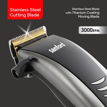 hair clipper titanium blade 4 comb settings sanford 4