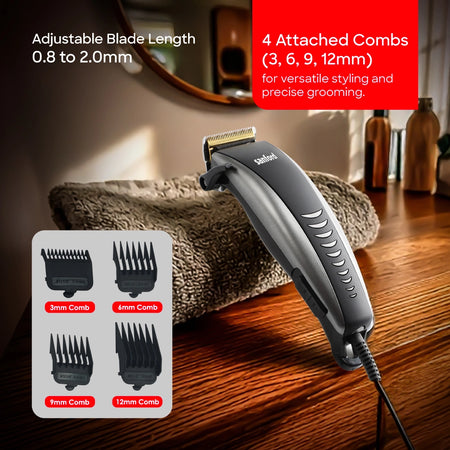 hair clipper titanium blade 4 comb settings sanford 6