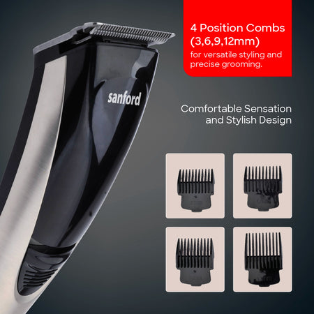 hair trimmer 45 min runtime stainless steel blades sanford 5