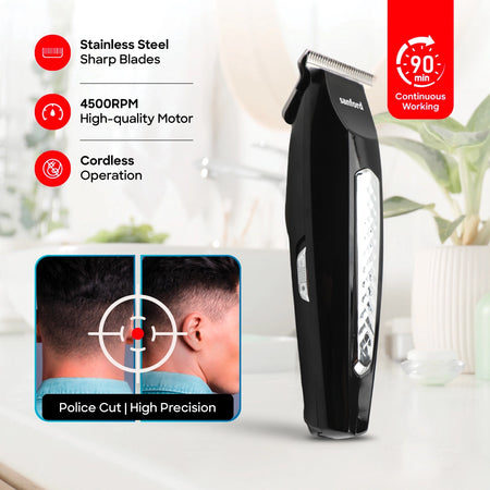 Sanford Hair Trimmer With Stainless Steel Blades and LED Indicator - SF9741HC - buysanford