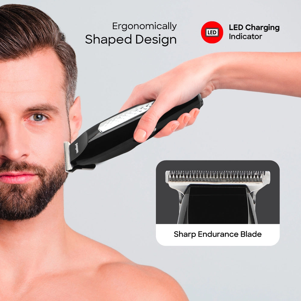 hair trimmer stainless steel blades led indicator sanford 4