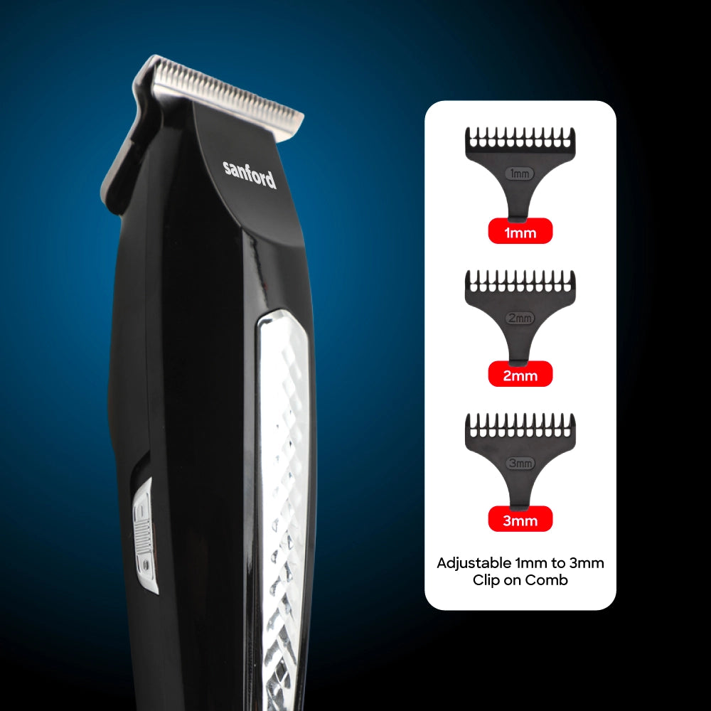 hair trimmer stainless steel blades led indicator sanford 7
