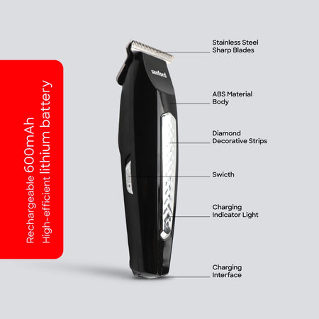 Sanford Hair Trimmer With Stainless Steel Blades and LED Indicator - SF9741HC - buysanford