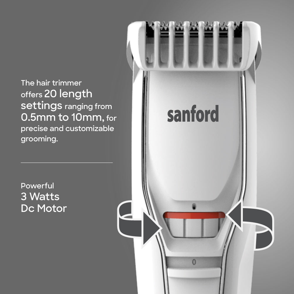 Sanford cordless clipper complete with guard combs and cleaning brush