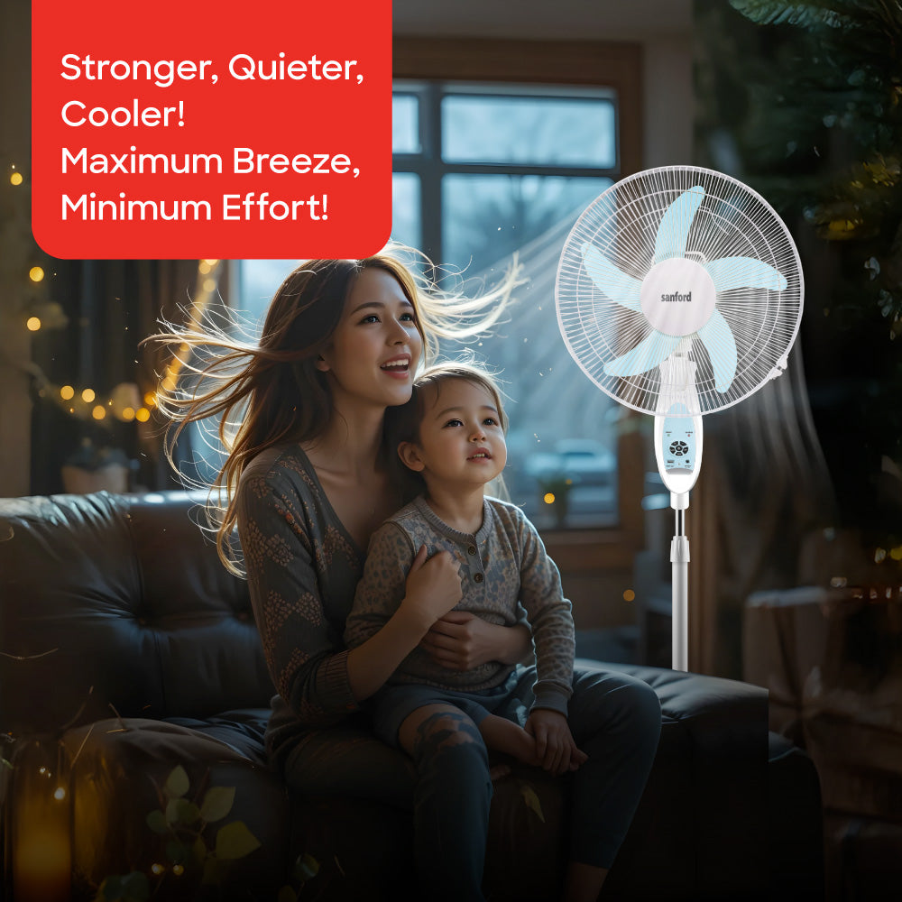SANFORD RECHARGEABLE STAND FAN 18" - buysanford