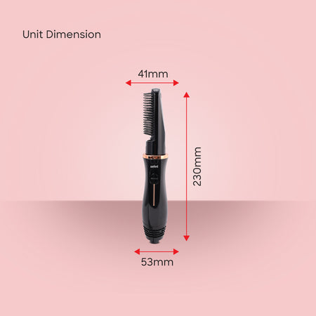 Sanford Hair Straightener & Smoother | Dual Styling Tool | 3 Heat Settings | Detachable Comb | 800W | Overheat Protection - buysanford