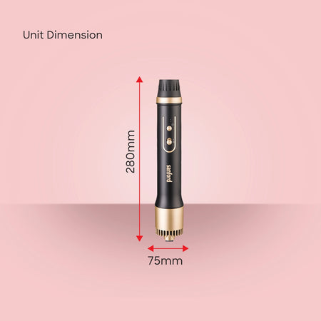 hair styler 5 in 1 auto curling wand multiple attachments sanford 6