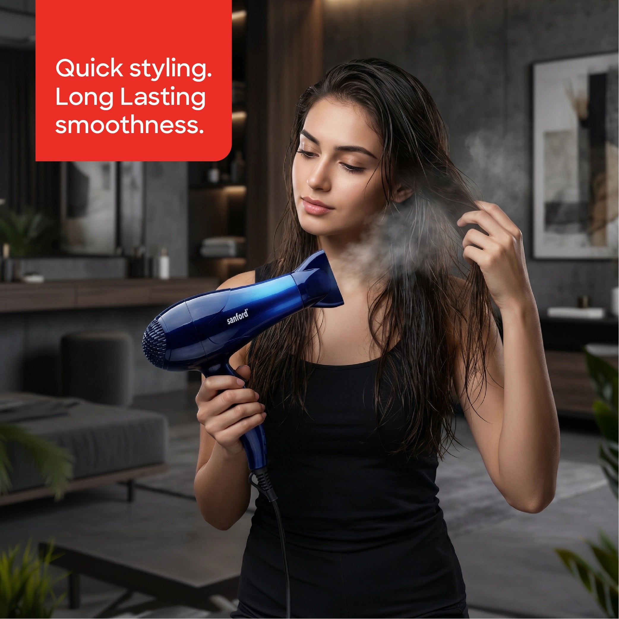 hair dryer 1200W 3 heat settings concentrator nozzle sanford 2