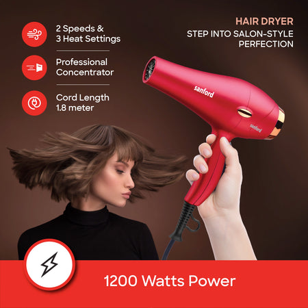Sanford  Hair Care Combo Hair Straightener And Hair Dryer | SF985PCC - buysanford