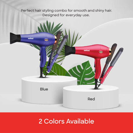 Sanford  Hair Care Combo Hair Straightener And Hair Dryer | SF985PCC - buysanford