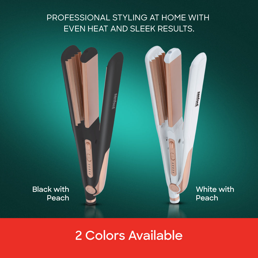 Sanford Ceramic Coated 2 IN 1 Hair Straightener And Crimping | SF993HST - buysanford