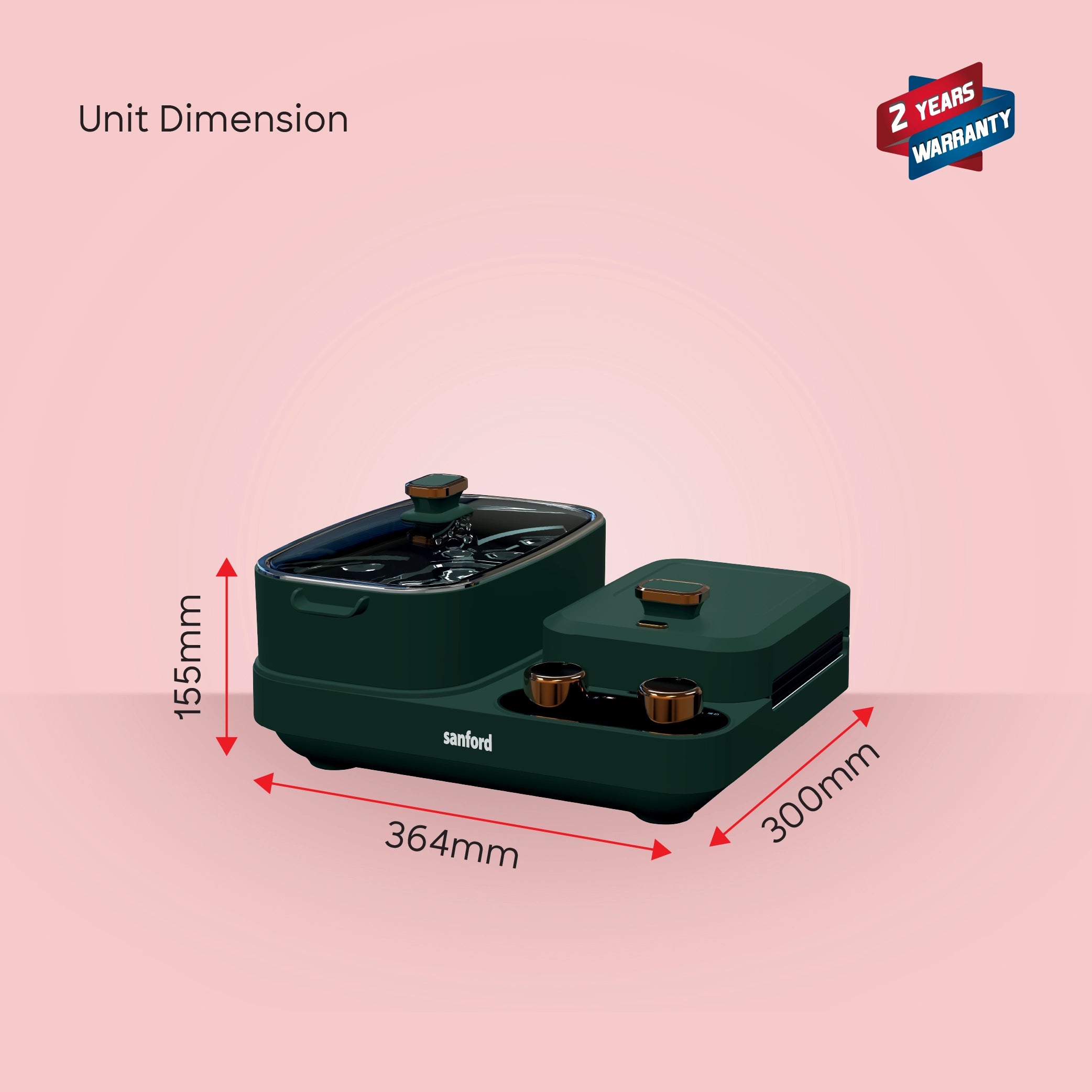 multifunction cooking appliance 1300W sandwich maker 8 egg boiler sanford 6