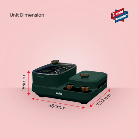 multifunction cooking appliance 1300W sandwich maker 8 egg boiler sanford 6