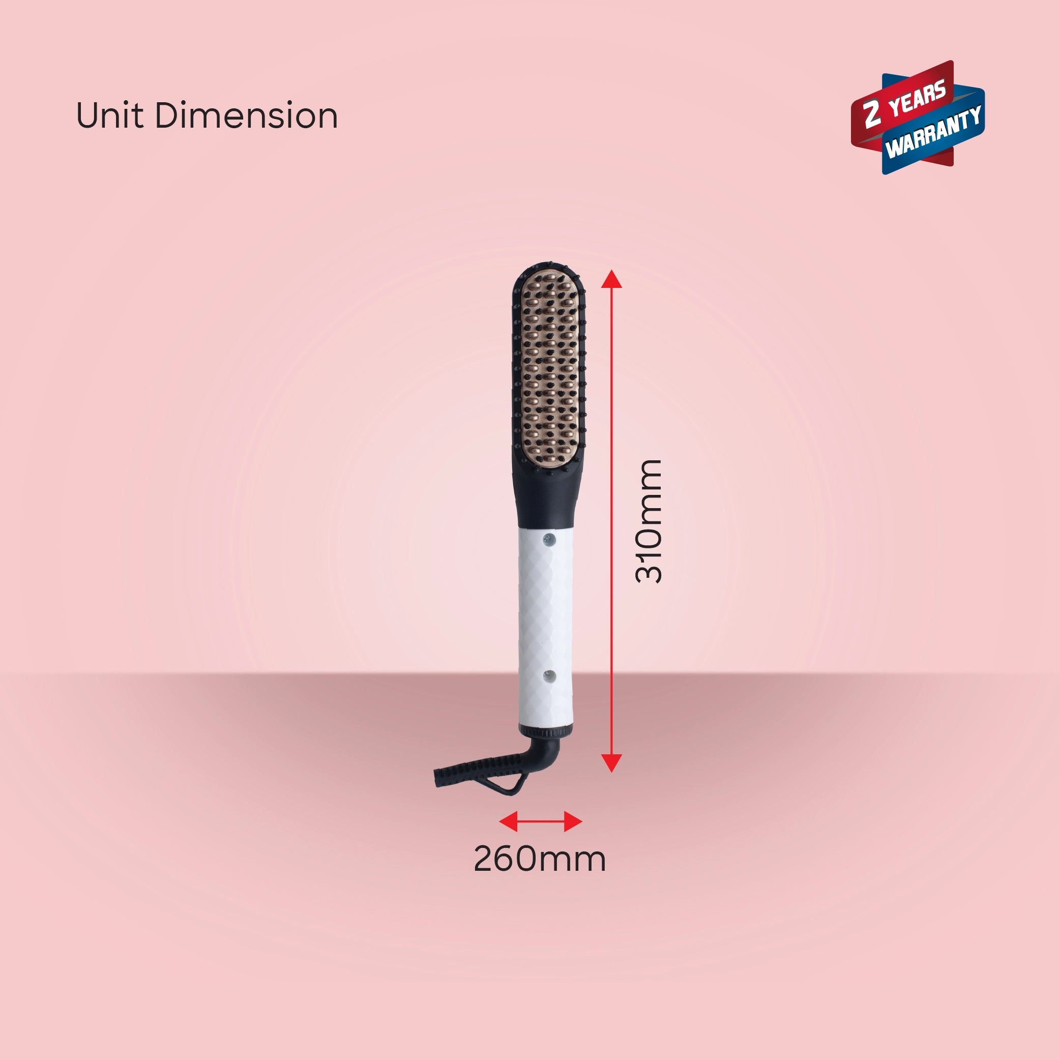 beard straightener hair styler titanium plates 25W sanford 6