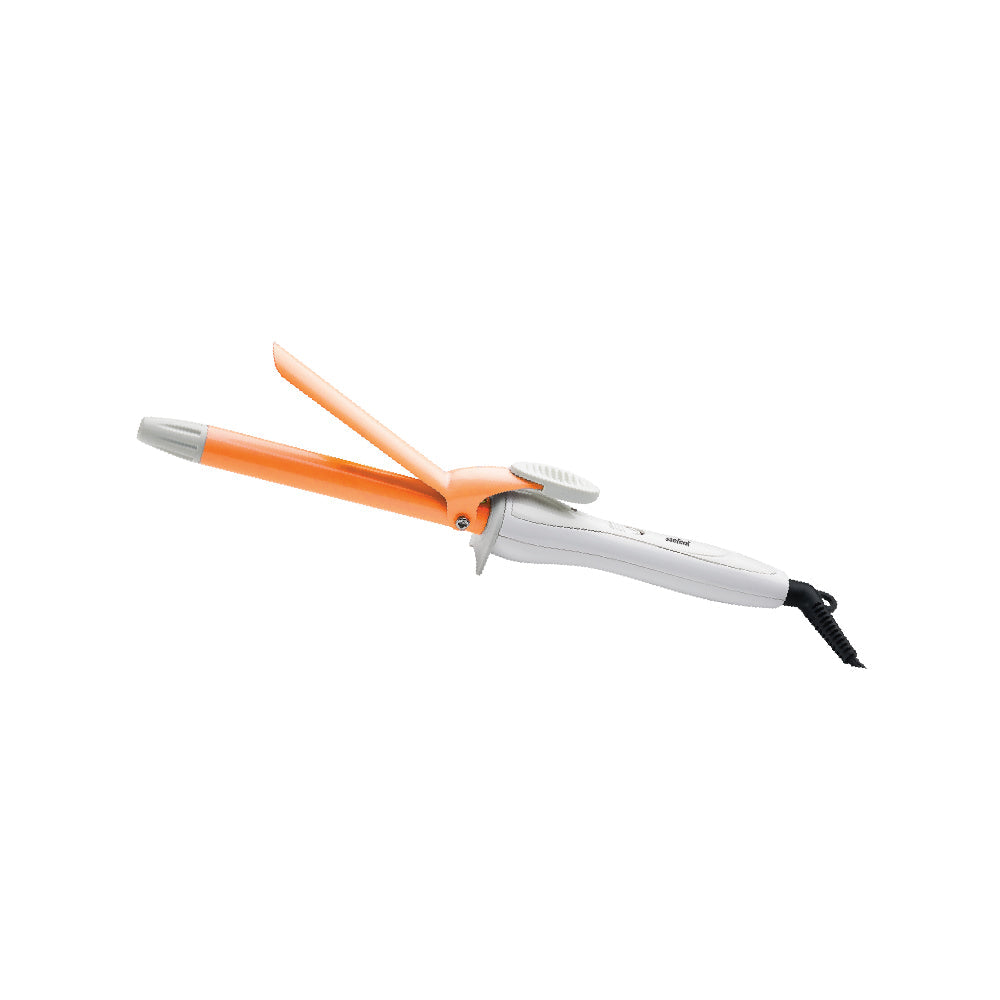 Sanford curling iron with ceramic barrel for smooth, lasting curls