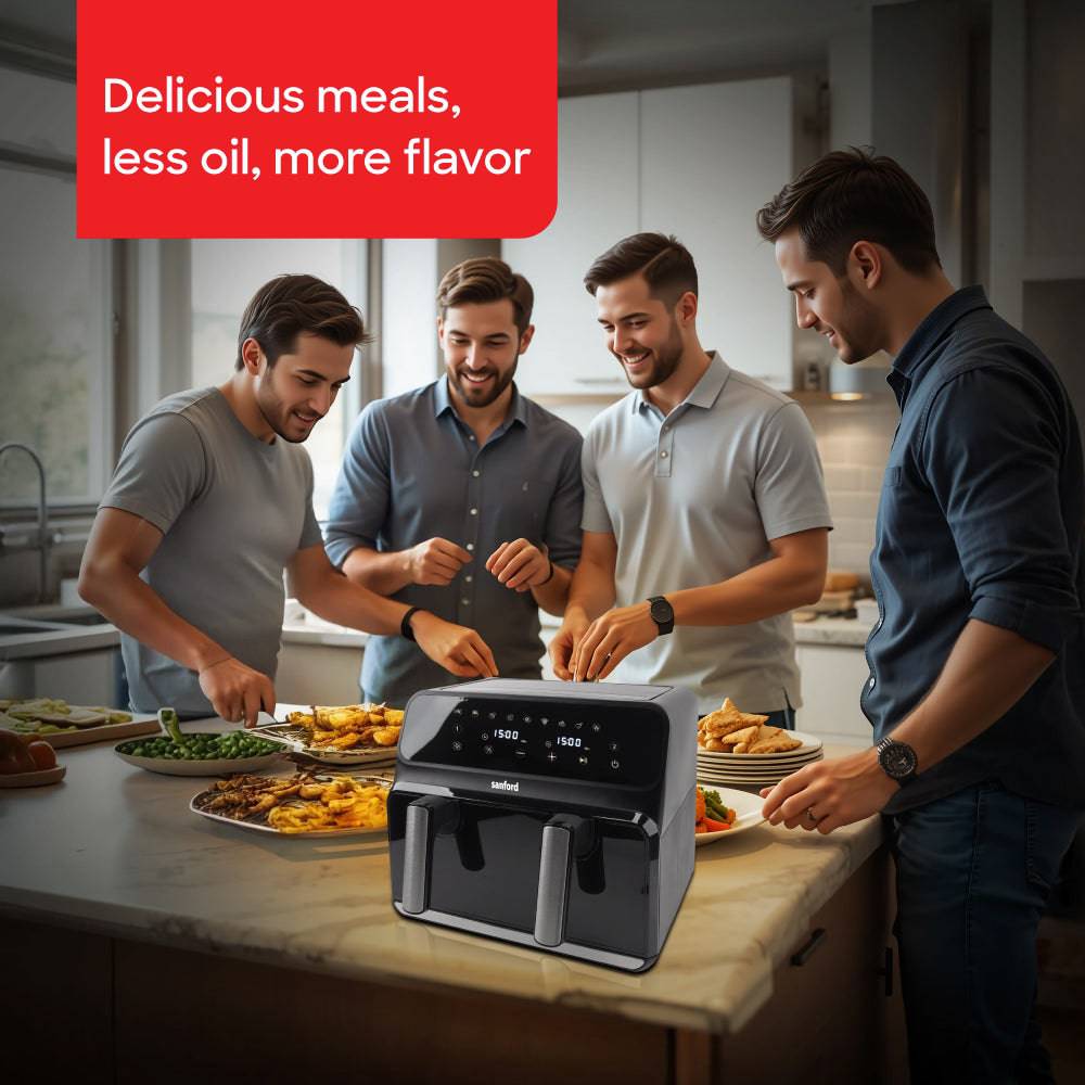 Sanford  9L Dual-Zone Digital Air Fryer | SF2459AF - SANFORD MIDDLE EAST DWC L.L.C