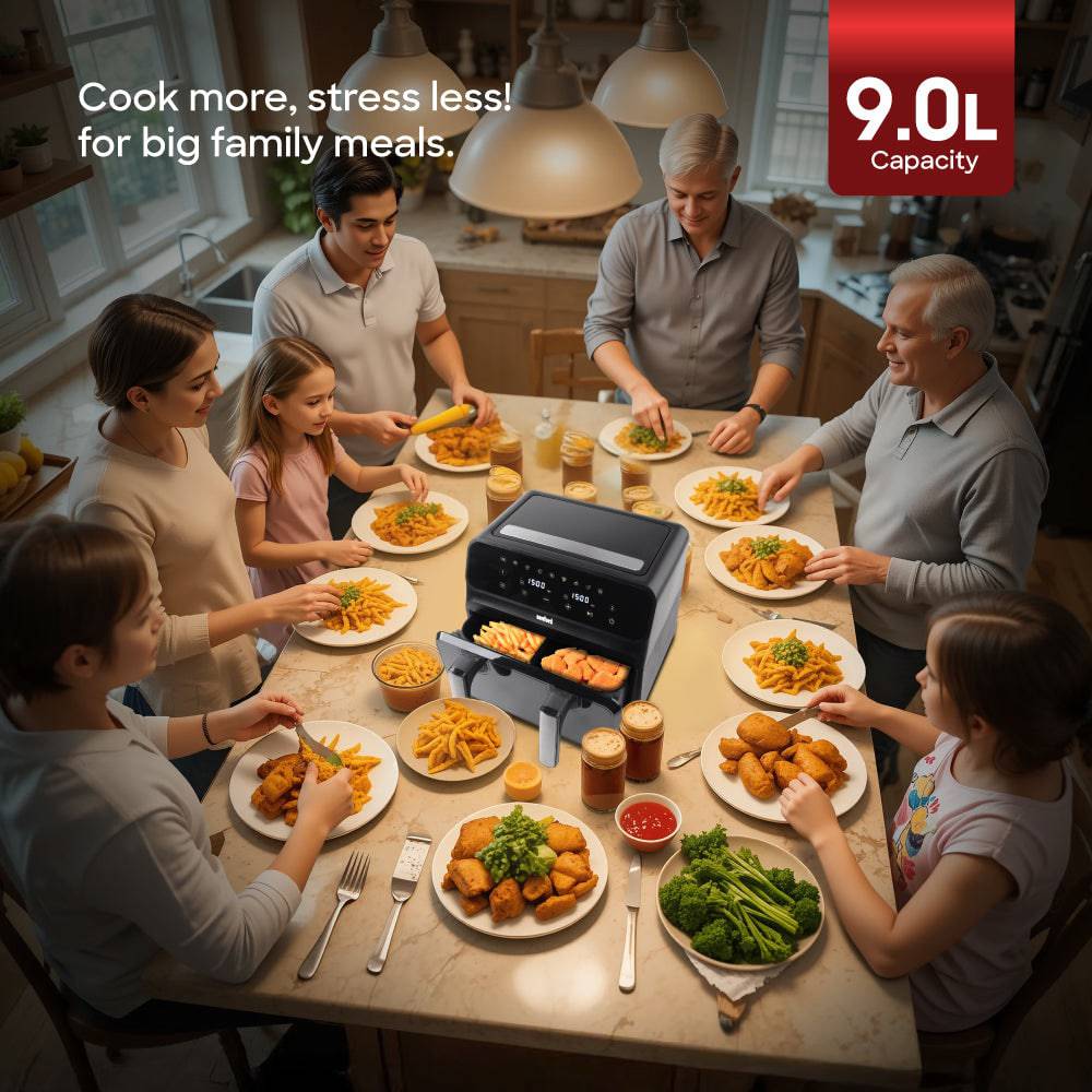 Sanford  9L Dual-Zone Digital Air Fryer | SF2459AF - SANFORD MIDDLE EAST DWC L.L.C
