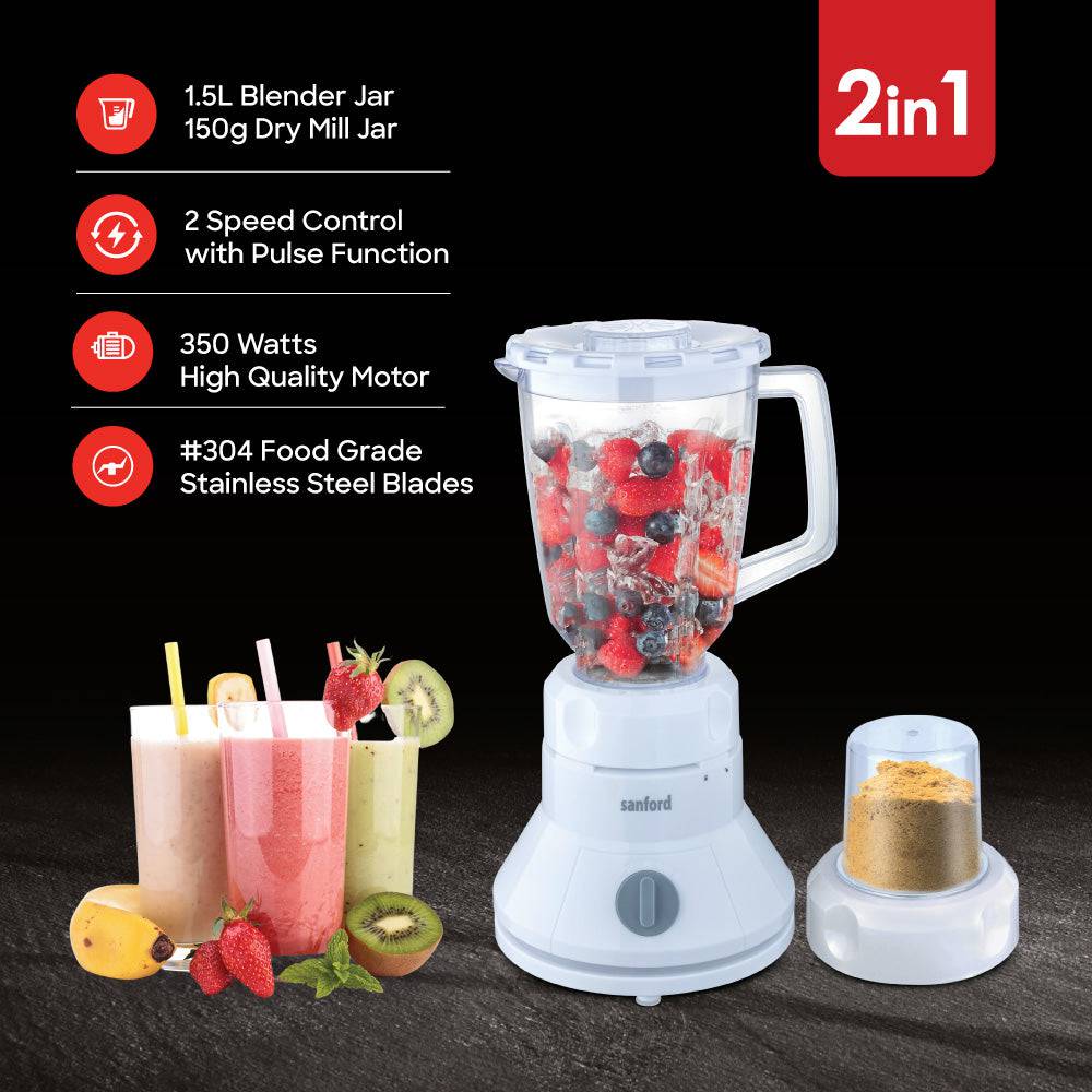 Sanford 2-in-1 Multifunctional Blender and Mill |SF6803BR - SANFORD MIDDLE EAST DWC L.L.C